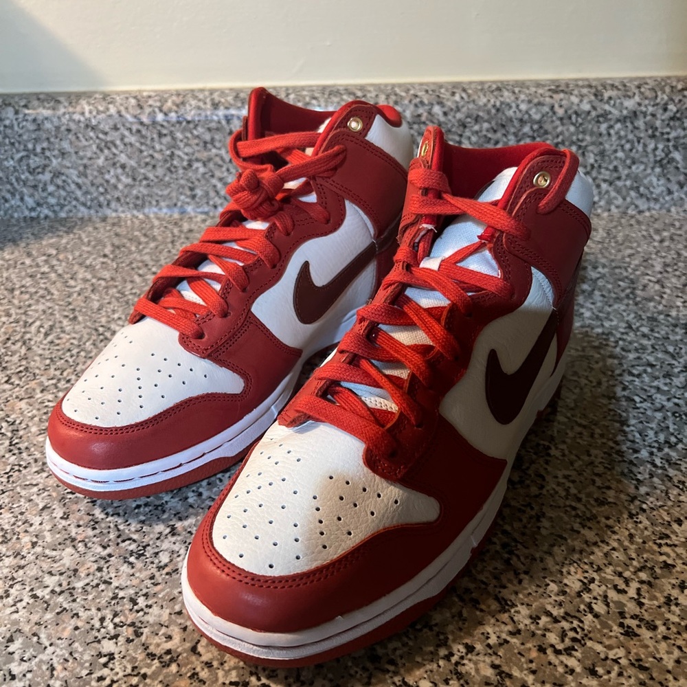 Nike Dunk High 70 Lxx Cinnabar Mars Stone Red White Dx0346-600 Women Size 8 New View 2